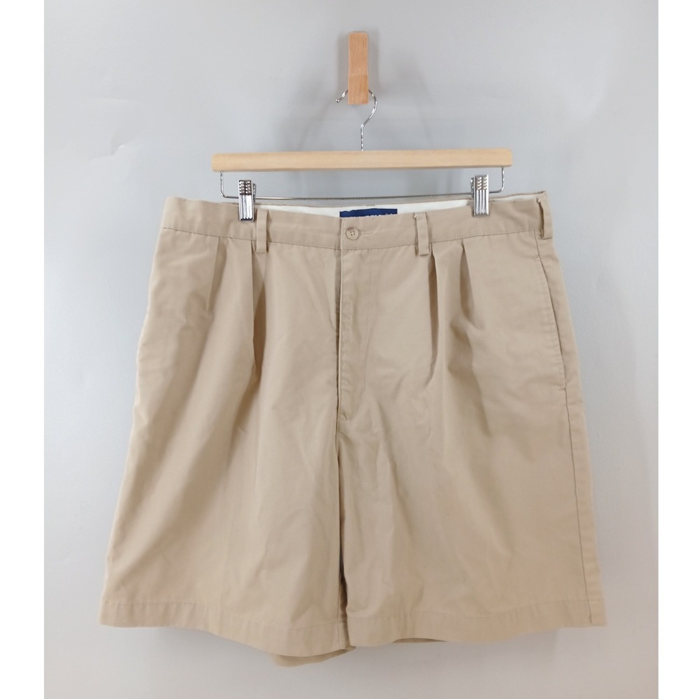 Polo Golf Ralph Lauren Shorts Mens 38 Khaki Pleated Classic Crest Tan